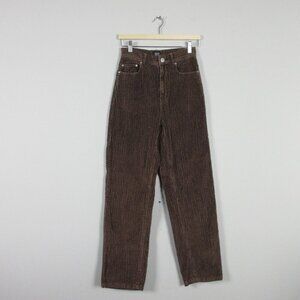 BDG Urban Outfitters High Rise Baggy Corduroy Pants Women Cotton 25 Brown 438